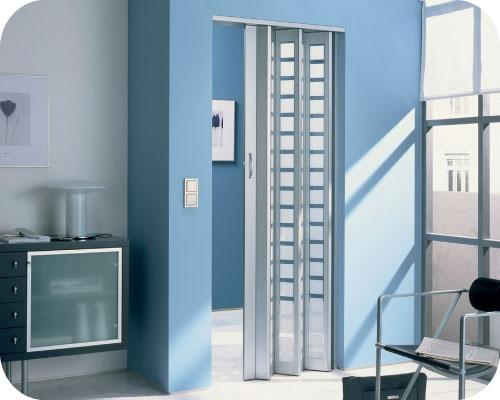 Visio Doors in Aluminum Color