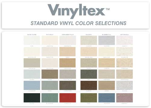 Vinyltex Standard Vinyl Color Selections