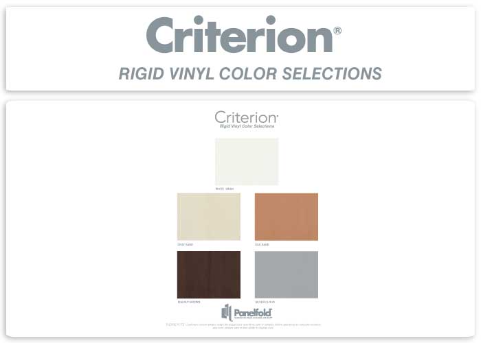 Criterion Rigid Vingl Color Selections